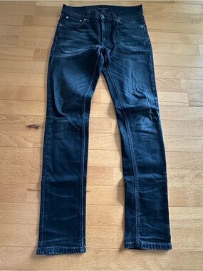 Nudie Jeans Black Denim Slim Straight